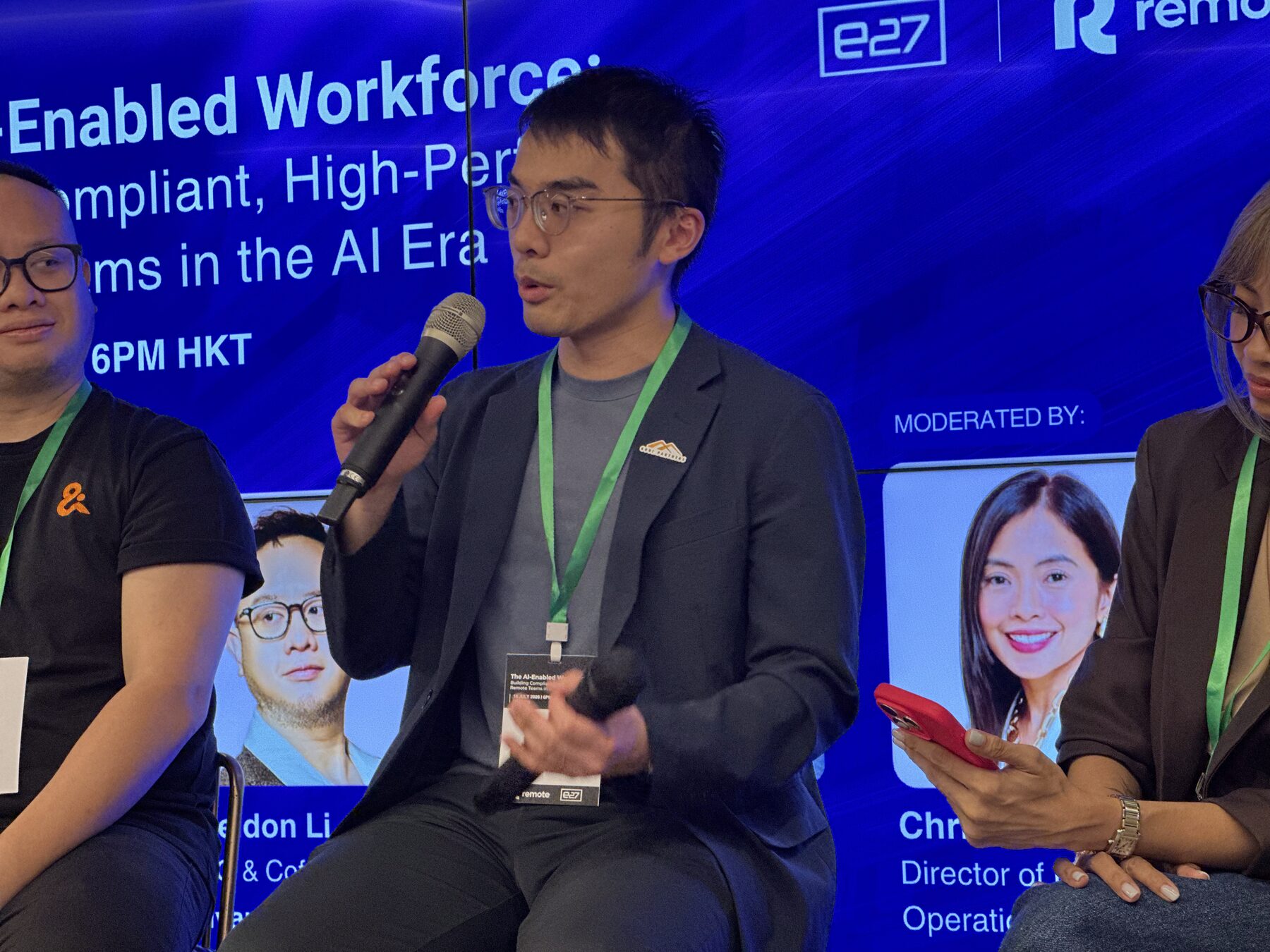 Panel and moderator